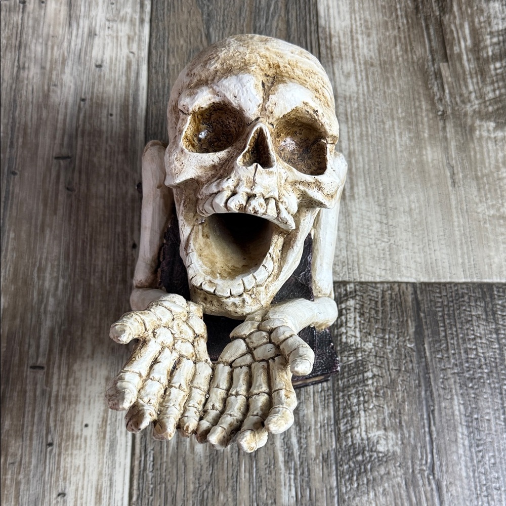 NEW Skull Skeleton Wine Bottle
Holder - Day of the Dead - Halloween - Liquor